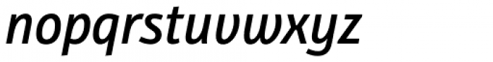 Bunaero Pro Semi Bold Italic Font LOWERCASE