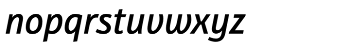 Bunaero Semibold It Font LOWERCASE