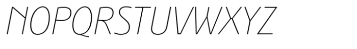 Bunaero Thin It Font UPPERCASE