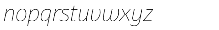 Bunaero Thin It Font LOWERCASE