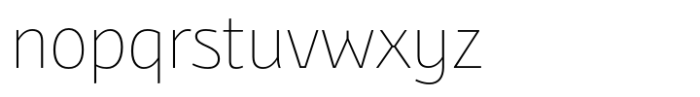 Bunaero Thin Font LOWERCASE