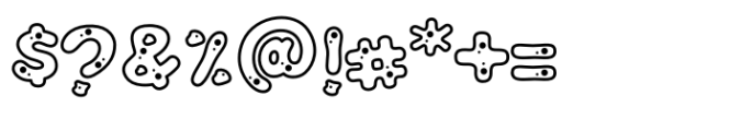 Buncits Holes Font OTHER CHARS