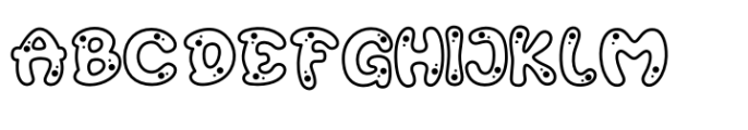 Buncits Holes Font UPPERCASE