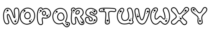 Buncits Holes Font UPPERCASE
