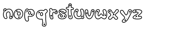 Buncits Holes Font LOWERCASE