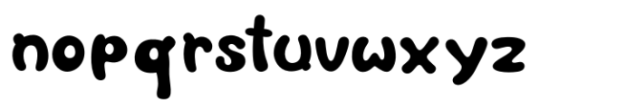 Buncits Solid Font LOWERCASE