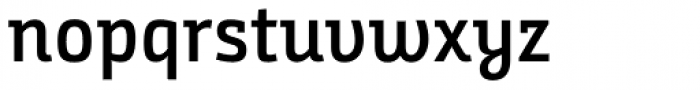 Bunday Slab Semi Bold Up Font LOWERCASE
