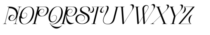 Bunga Pro Italic Font UPPERCASE