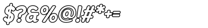 Bungalow SS Outline Font OTHER CHARS