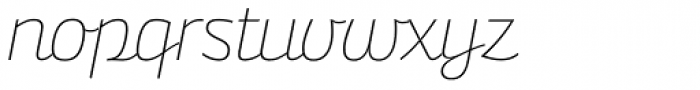 Bunita Swash Thin Font LOWERCASE