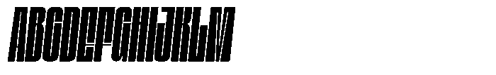 Bunke Black Italic Font UPPERCASE