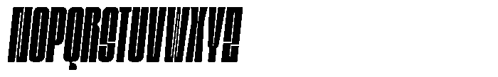 Bunke Black Italic Font UPPERCASE