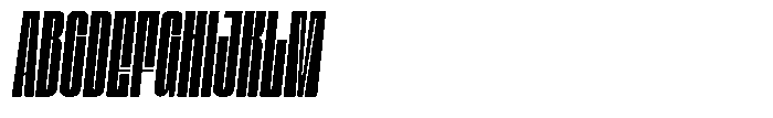 Bunke Bold Italic Font UPPERCASE