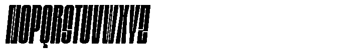 Bunke Bold Italic Font UPPERCASE