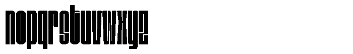 Bunke Bold Font LOWERCASE