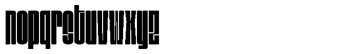 Bunke Extra Bold Font LOWERCASE