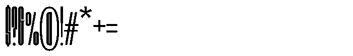 Bunke Extra Light Font OTHER CHARS