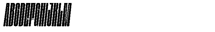 Bunke Italic Font UPPERCASE
