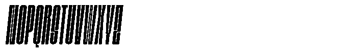 Bunke Italic Font UPPERCASE