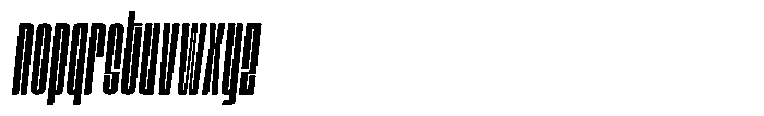 Bunke Italic Font LOWERCASE