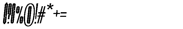 Bunke Light Italic Font OTHER CHARS