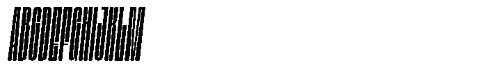 Bunke Light Italic Font UPPERCASE