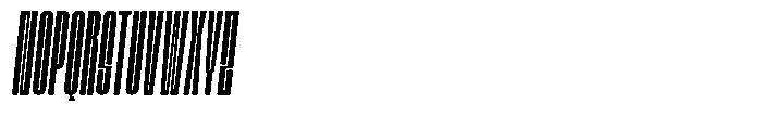 Bunke Light Italic Font UPPERCASE