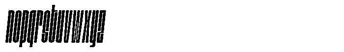 Bunke Light Italic Font LOWERCASE