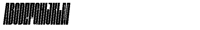 Bunke Medium Italic Font UPPERCASE