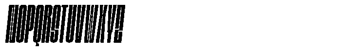 Bunke Medium Italic Font UPPERCASE