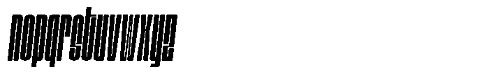 Bunke Medium Italic Font LOWERCASE