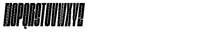 Bunke Semi Bold Italic Font UPPERCASE