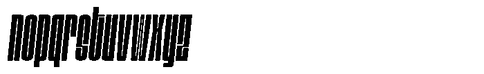Bunke Semi Bold Italic Font LOWERCASE