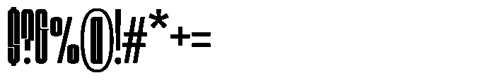 Bunke Semi Bold Font OTHER CHARS