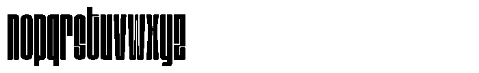 Bunke Semi Bold Font LOWERCASE