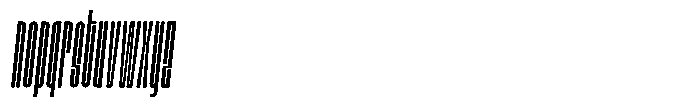 Bunke Thin Italic Font LOWERCASE