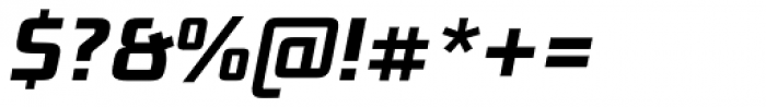 Bunken Tech Sans Pro Bold Italic Font OTHER CHARS