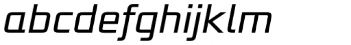 Bunken Tech Sans Pro Book Italic Font LOWERCASE
