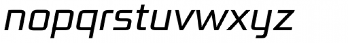 Bunken Tech Sans Pro Book Italic Font LOWERCASE