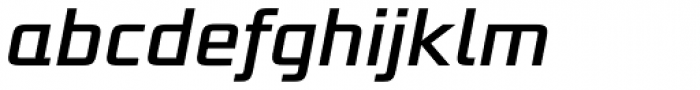 Bunken Tech Sans Pro Medium Italic Font LOWERCASE