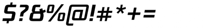 Bunken Tech Sans Pro SemiBold Italic Font OTHER CHARS