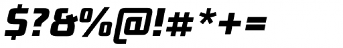 Bunken Tech Sans Std ExtraBold Italic Font OTHER CHARS