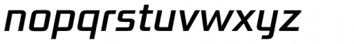 Bunken Tech Sans Std-Medium Italic Font LOWERCASE