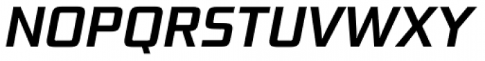 Bunken Tech Sans Std Semibold Italic Font UPPERCASE