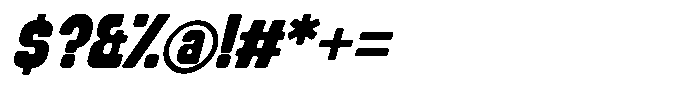 Bunko Italic Font OTHER CHARS