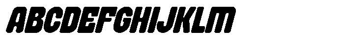 Bunko Italic Font UPPERCASE