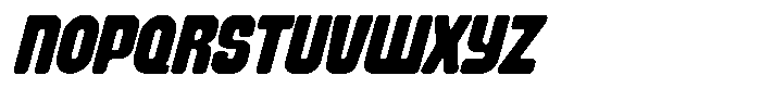 Bunko Italic Font UPPERCASE