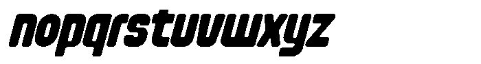 Bunko Italic Font LOWERCASE
