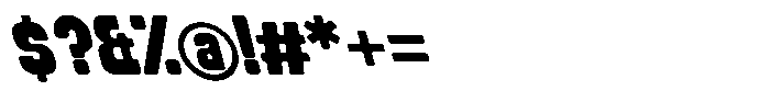 Bunko Oblique Font OTHER CHARS