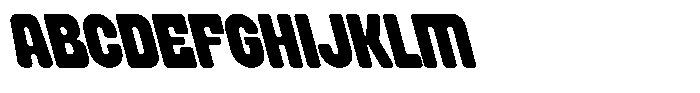 Bunko Oblique Font UPPERCASE